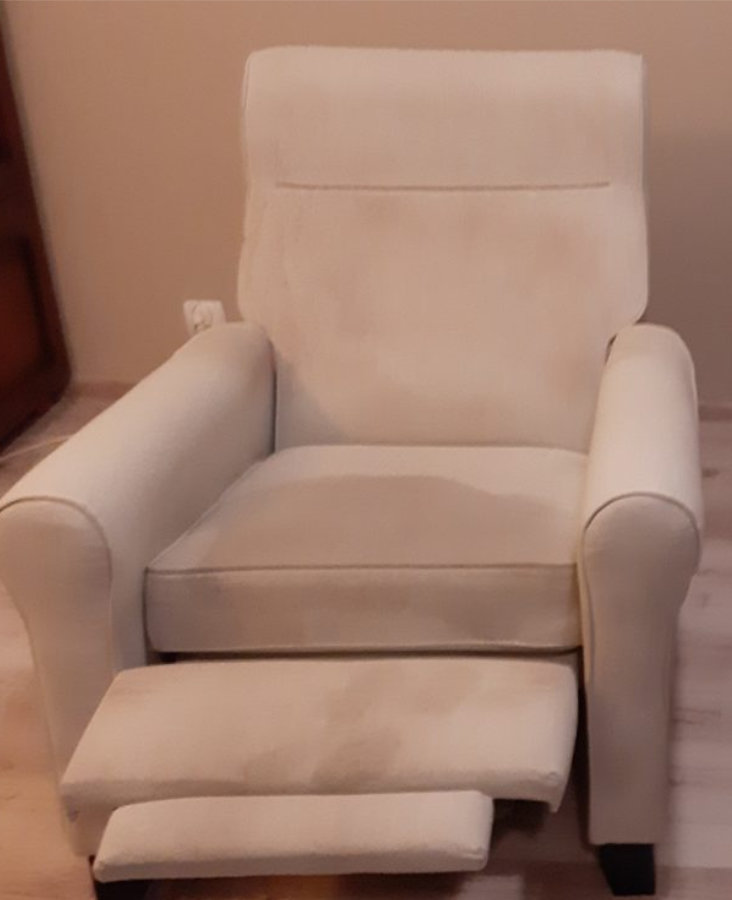 Czyszczenie tapicerki meblowej - fotel