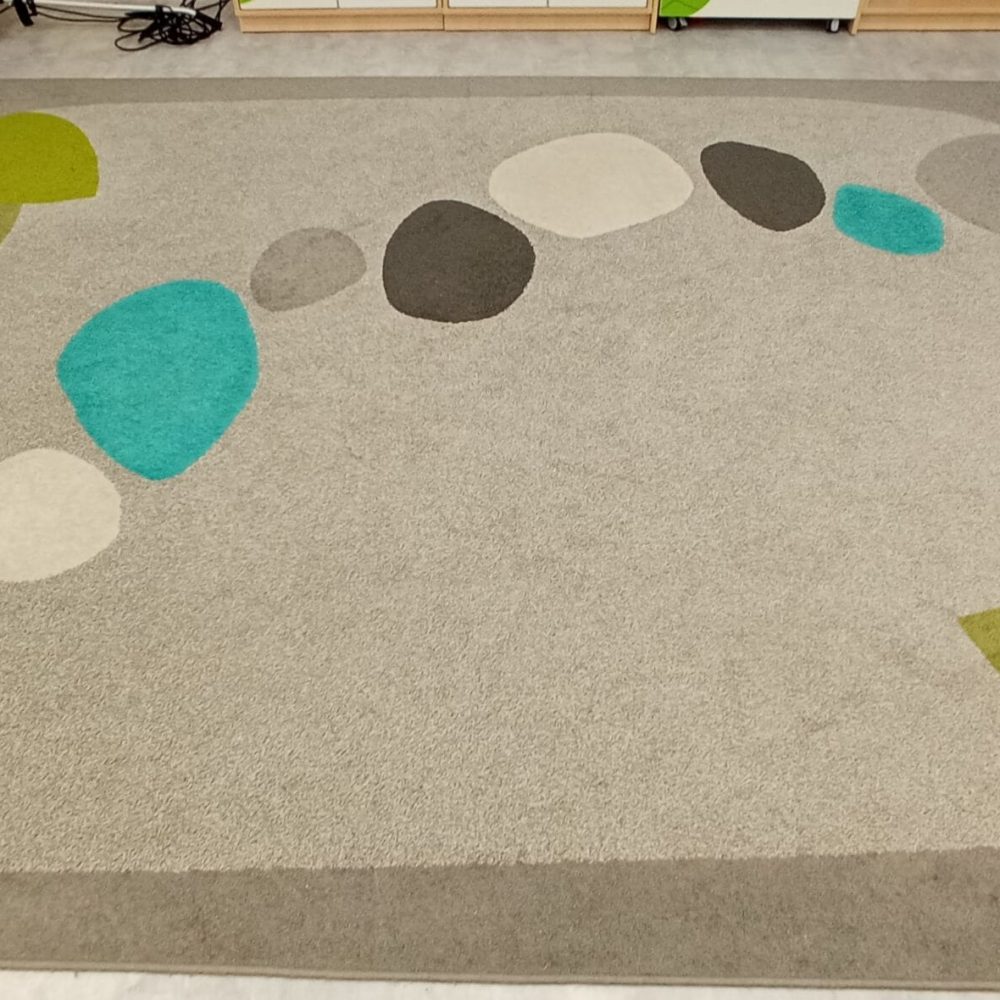 pranie-dyanów-Gdańsk-Letnica-przed-czyzczeniem-dywanu-szarego-Turboszczotka